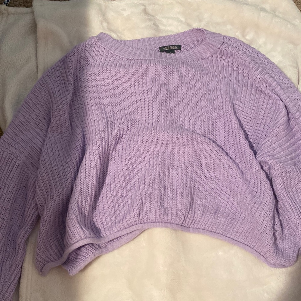 purple sweater